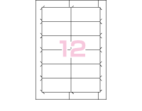 イメージ：通常仕様 12面四辺余白付