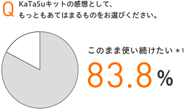 KaTaSuキットの感想として、もっともあてはまるものをお選びください。