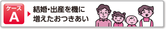 ケースA 結婚・出産を機に増えたおつきあい