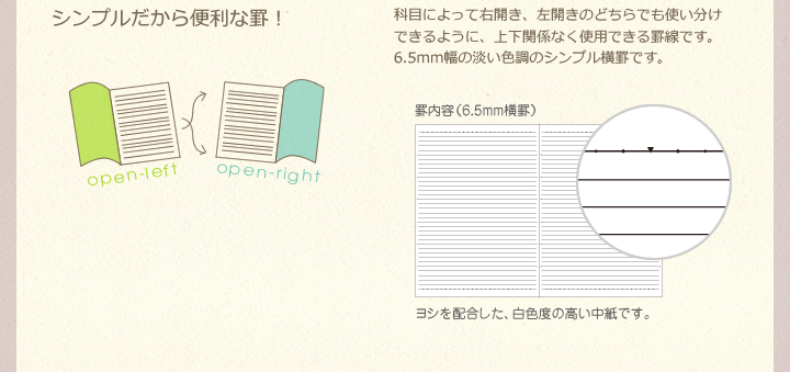 シンプルだから便利な罫！