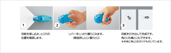 コンパクトアルファ｜針なしステープラー＜ハリナックス＞｜商品情報｜コクヨ ステーショナリー