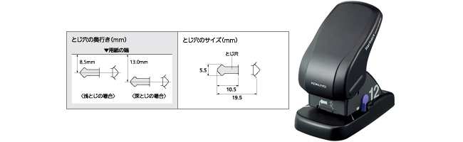 針なしステープラー＜ハリナックス＞（卓上12枚）