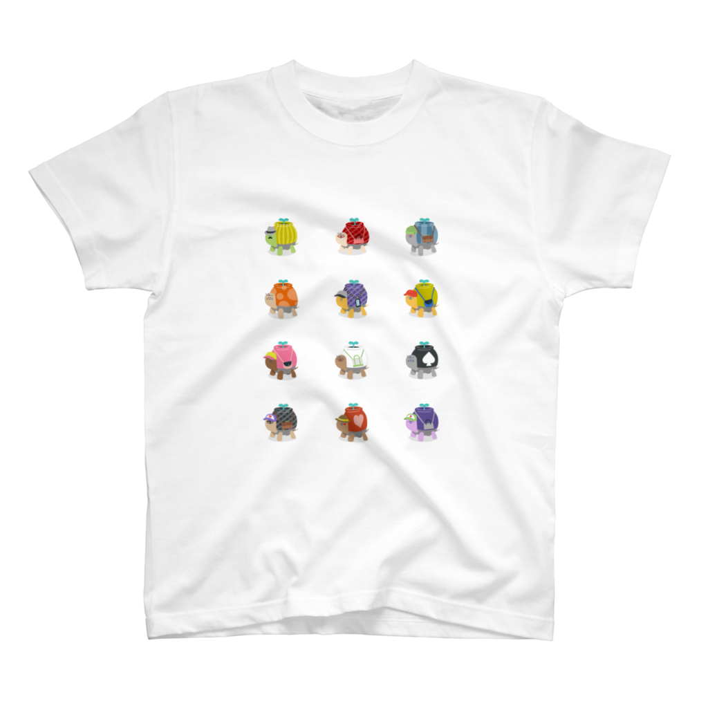 ポット族大集合【カラー】スタンダードTシャツ