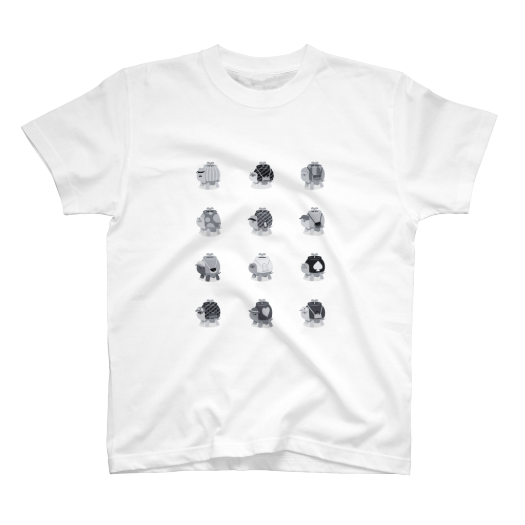 ポット族大集合｜スタンダードTシャツ2