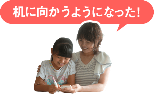 机に向かうようになった!