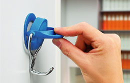 レバー操作でカンタン取り外し!